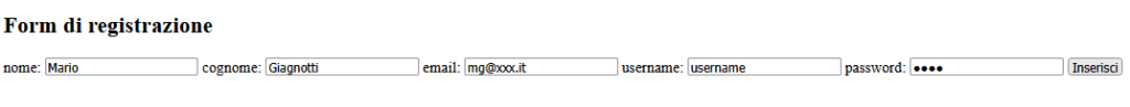 registrazione